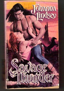 Savage Thunder by Johanna Lindsey book cover