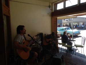 Rearview Mirror band at Grand Opening - Brad Rockwell singing