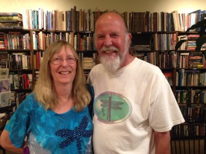 Dragonfly author Kathy Biggs and husband Dave Biggs at 9/2/2015 Booksigning